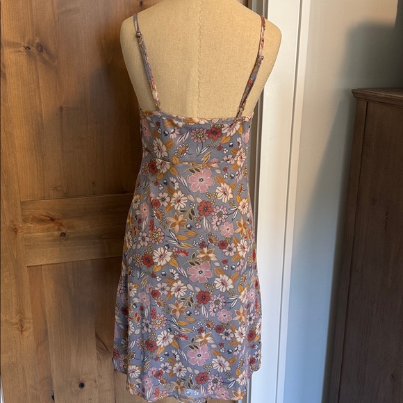 Lace Floral Slip Dress Womens M mesh overlay babydoll whimsy goth Fairy 90’s Y2K - Picture 2 of 12